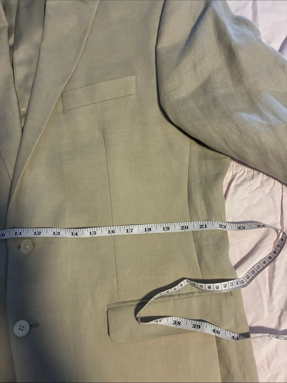 Light Beige Linen Blazer